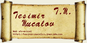 Tešimir Mučalov vizit kartica